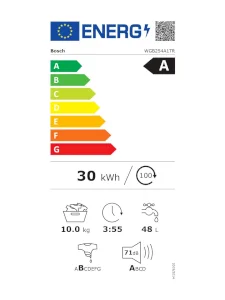 Bosch WGB254A1TR 1400 rpm 10 kg Washing Machine