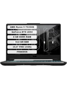 Asus TUF Gaming A15 FA506NF-HN004 Ryzen 5 7535HS 8 GB 512 GB SSD RTX2050 15.6" Full HD Gaming Laptop