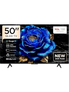 TCL 50T6C 4K Ultra HD 50" 127" Screen Google Smart QLED TV with Satellite Receiver