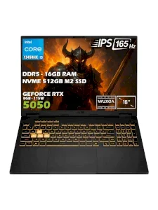 Asus TUF Gaming F16 FX608JH-RV010 i5-13450HX 16 GB 512 GB SSD RTX5050 16" WUXGA Gaming Laptop